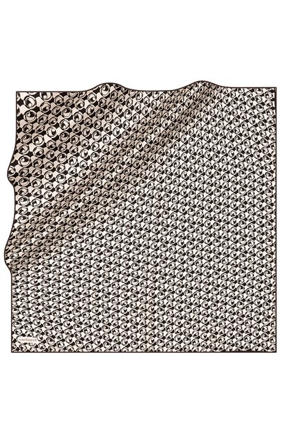 White 90X90 Silk Twill Scarf
