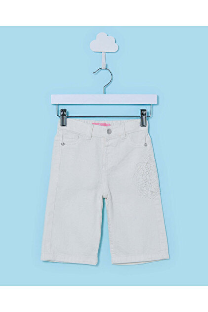 Infant Girls White Wide Leg Denim Jeans