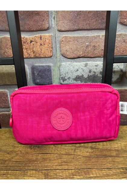 Two-Compartment, Wide, Crinkle Fabric Pen Holder