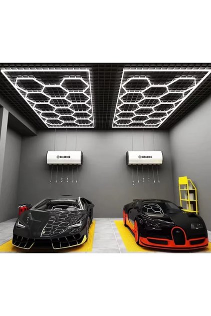 Hexagon AT PERFORMANCE® LED Wall Light 14 module – 672 W 70.000 lumeni 484 x 243 cm
