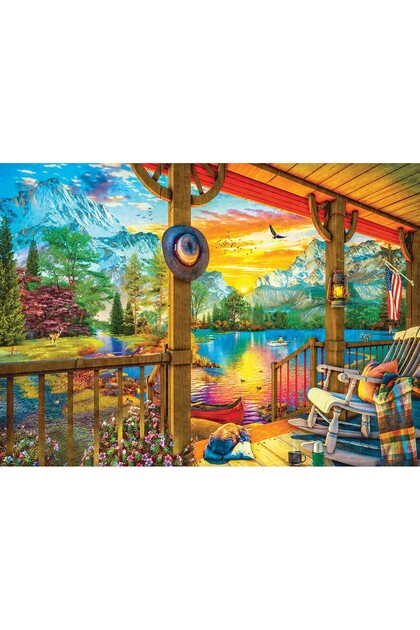 Puzzle 500 piese XXL - Pescuit de dimineață devreme (Eurographics-6500-5884)