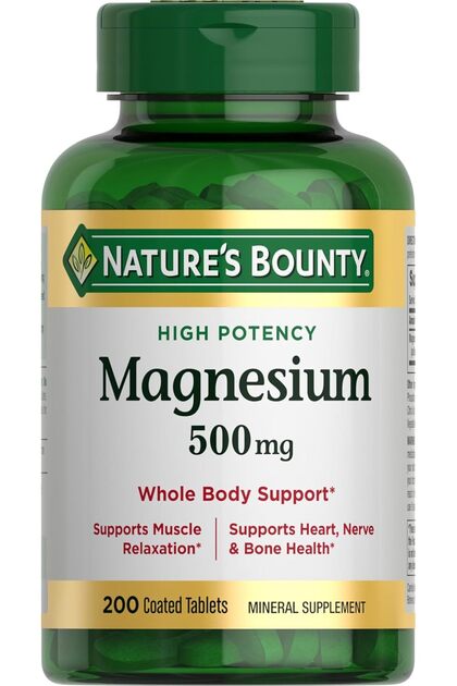 Magnesium, Bone and Muscle Health, 500 mg, 200 Count