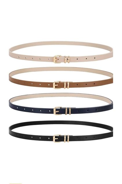 4lü set ince gold tokalı kemer