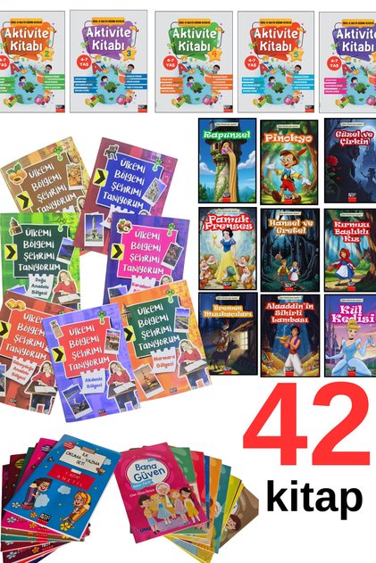 43’lü Çocuk Kitap Seti – Masal, Etkinlik, Bölge Tanıtım ve İlk Okuma