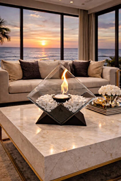 BLUEFLAME 60 Cm Ethanol Burner Bacasız Şömine Yanma Haznesi