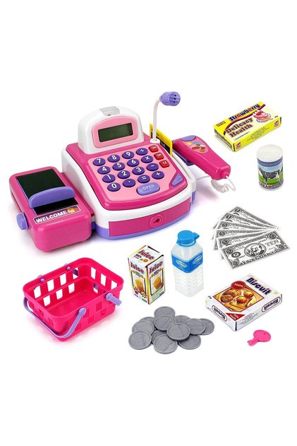 Supermarket Cash Register Toy With Light And Music Suitable For Children