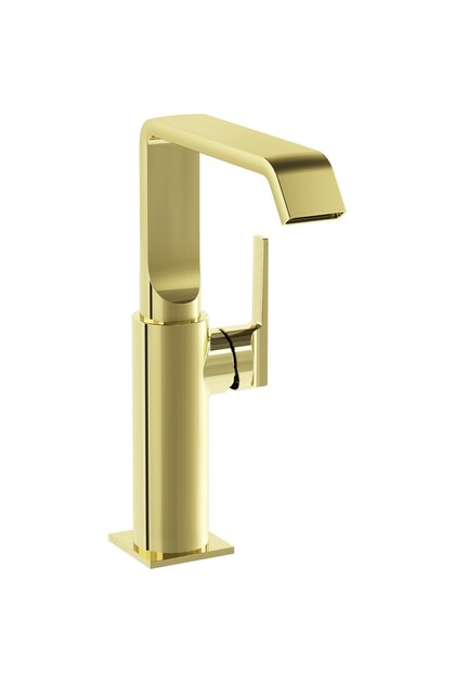 Suit A4276574 High Basin Mixer, Side, Soft Gold