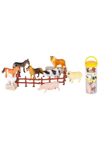 12-Piece Farm Animal Play Set for Kids