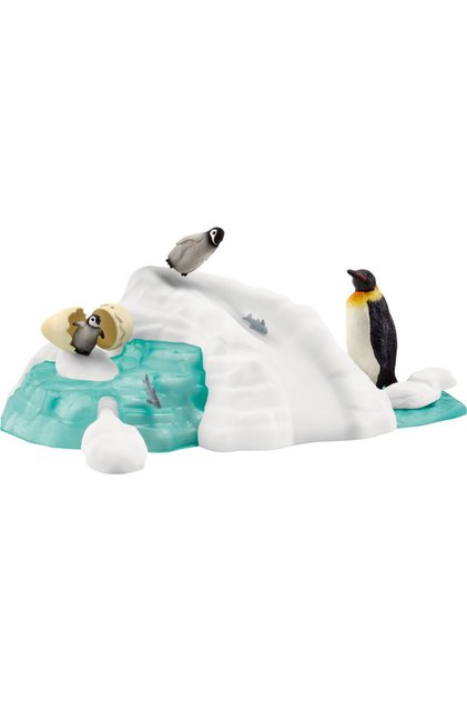 Distracție în familie cu pinguin sălbatic, figurină de jucărie