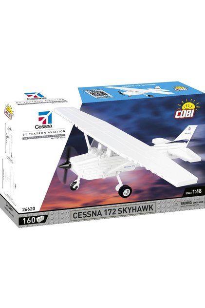 Сесна 172 Скайхок, конструктор (бял)