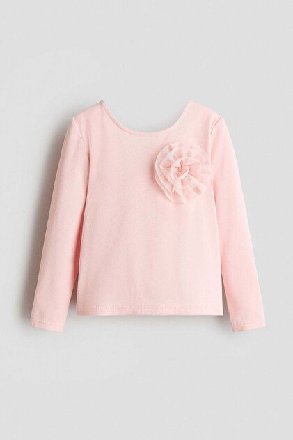 Tulle-appliqué top