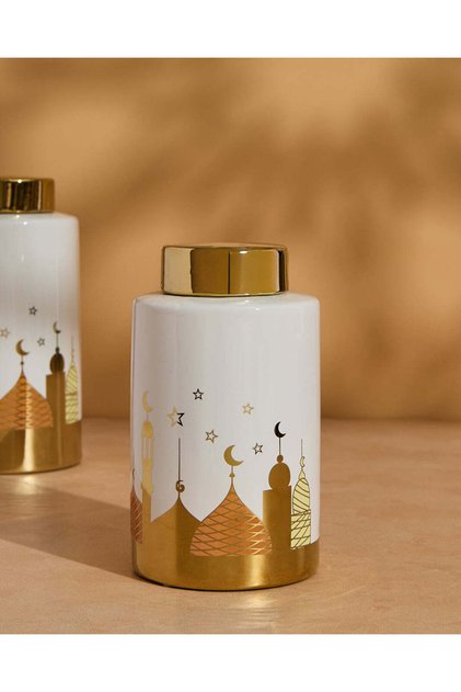 Gold Decorative Jar (Small)