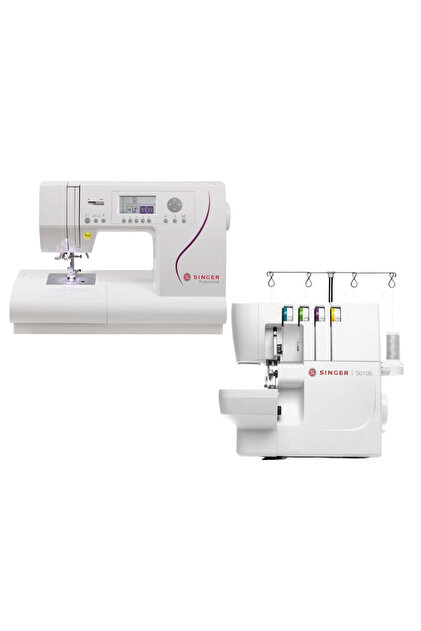 SINGER Elite CE677 Elektronik Dikiş Makinesi ve S0105 Overlok