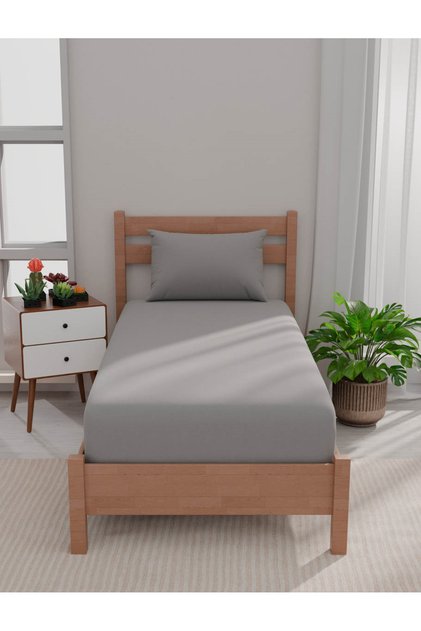 Single Bed Sheet Set Urban Gray 120X200 cm