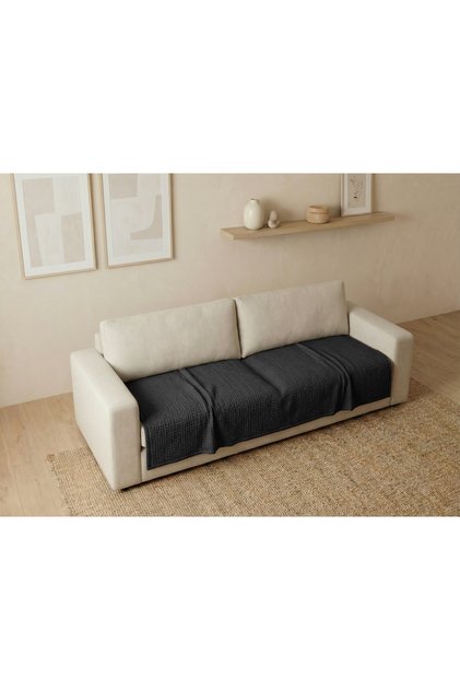 100X200 cm Muslin Sofa Cover – 100% Cotton Thread Count, 4 Layers, Soft & Breathable, Sofa Throw