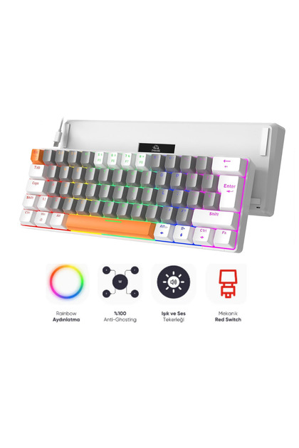 Sarftech Ziyoulang T60 Mini Rgb 62 Tuş Mekanik Red Switch Gaming