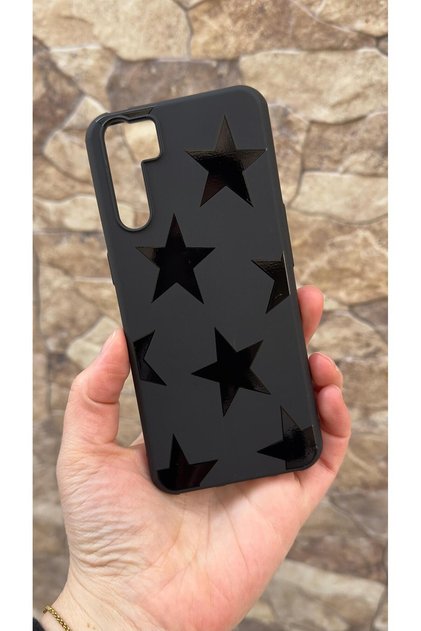 Oppo A91 Compatible Star Silicone Shock-Absorbing Classic Protected Rubber Case