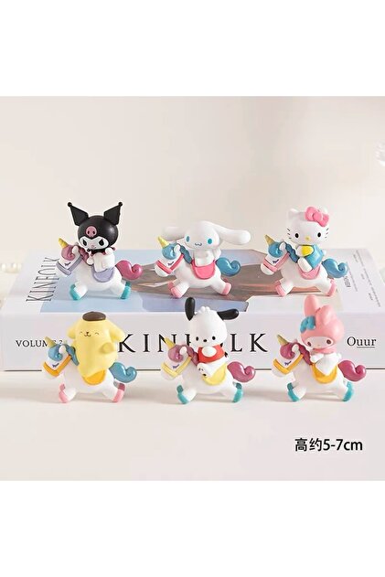 公*o様 HELLO KITTY　ストラップ　みきゃん　5体セット Bakmakistersen Sanrio 6'lı Kuromi My Melody Hello Kitty
