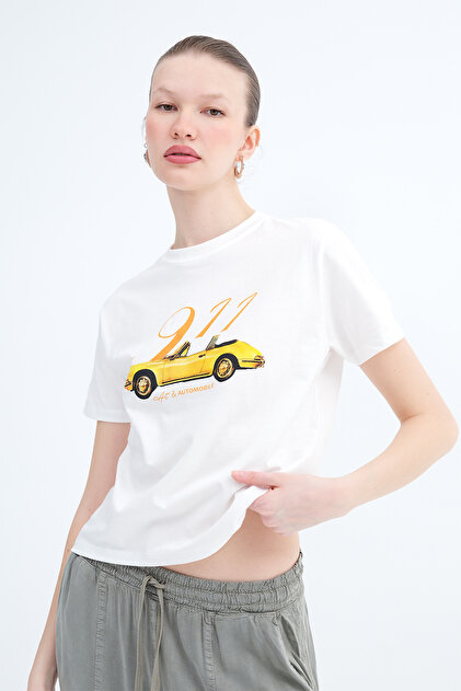 Addax Araba Baskılı T-shirt P10637 - Fiyatı, Yorumları