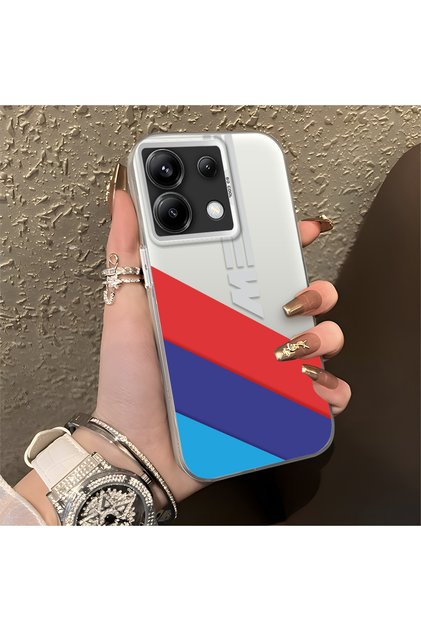 Redmi Note 13 Pro 5g Compatible Silicone Edge Hard Back Anti-Fall Case Bmw Patterned
