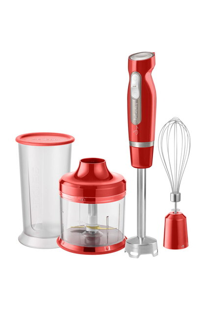 SHB 4464RD-EUE3 1000 W, Cana de amestecare 700 ml, Rosu/Argintiu