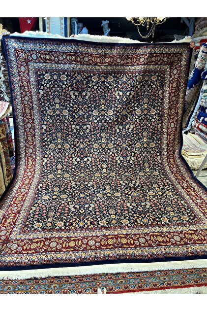 El Dokuma Sümerbank Hereke Halısı İmzalı Yedi Dağın Çiçeği Birinci Sınıf Kalite Ebat 330x251