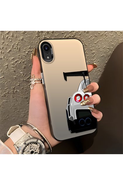 iPhone Xr Compatible Silicone Edge Hard Back Anti Fall Phone Case Sports Car