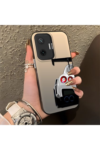 Poco F7 5g Compatible Silicone Edge Hard Back Anti-Fall Phone Case Sports Car