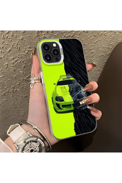 iPhone 13 Pro Max Compatible Silicone Edge Hard Back Anti-Fall Phone Case Lamborghini