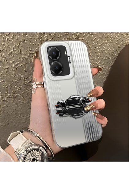 Poco X7 Pro Compatible Silicone Edge Hard Back Anti-Fall Phone Case Classic Car