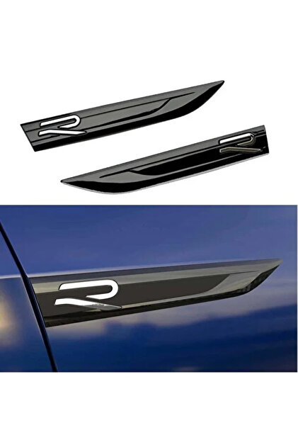 Volkswagen Compatible New Golf 8 R-Line Side Fender Blade Logo Emblem