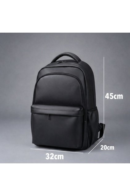 Su Geçirmez Unisex Suni Deri Sırt Çantası – 45x32x20 cm