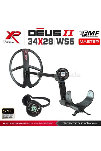 Deus 2 Dedektör - 34x28cm FMF Başlık, WS6 Master
