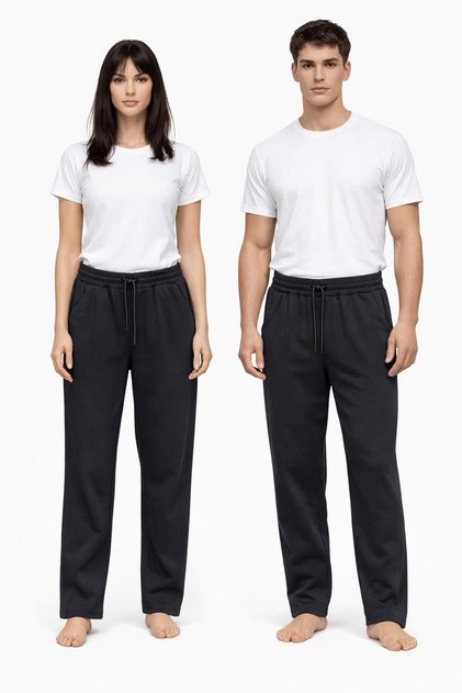 Unisex 3 iplik Düz Paça Koyu Lacivert Alt