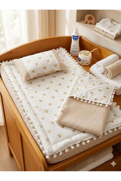 Baby Diaper Changing Set with Blanket, Cushion, Baby Pillow, Newborn, Crib, Baby Products