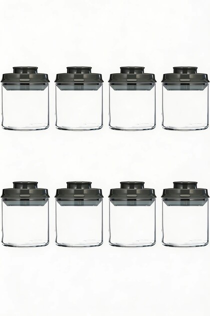 Zestglass 8 adet Zest 43663 vakumlu Kilitli Saklama Kabı Kapaklı 700cc