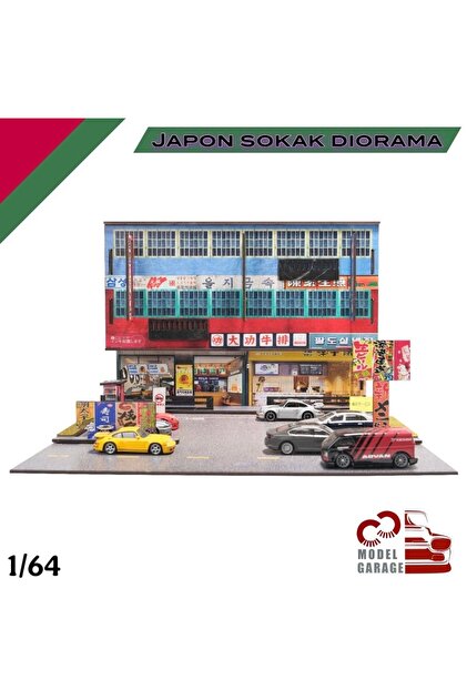 C&C Model Garage Japon Sokak Diorama 1/64 ölçek diorama maket