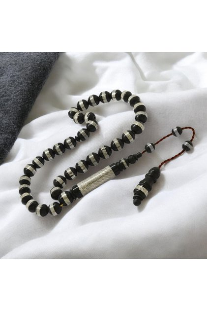 Kuka Metal Wrapped Black Color Kuka Prayer Beads