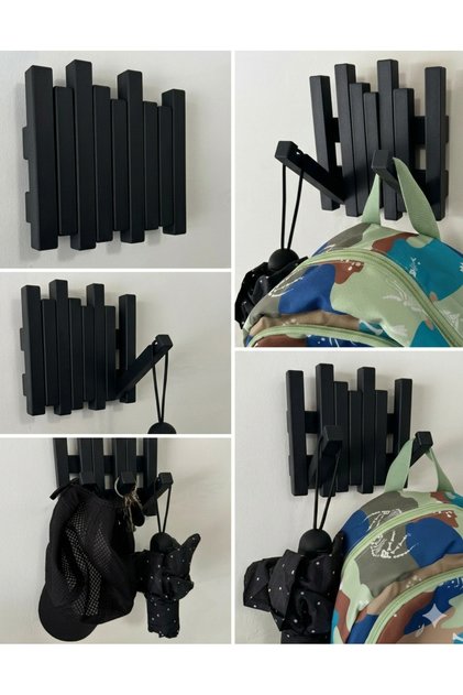 Modern ve Minimal Duvar Askısı Anahtarlık Duvara Monte Çanta Elbise Askılığı