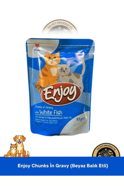Enjoy Pouch Sos İçinde Et Parçacıklı Kuzu Etli/ Tavuklu/ Beyaz