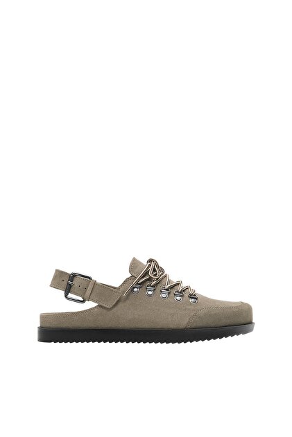 Pull & Bear STWD bağcıklı deri sabo - Fiyatı, Yorumları