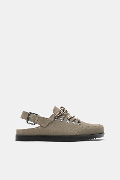 Pull & Bear STWD bağcıklı deri sabo - Fiyatı, Yorumları