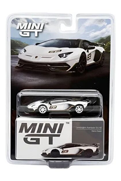mini gt !CHASE Lamborghini Aventador 63 #842 Bianco Asopo - Fiyatı