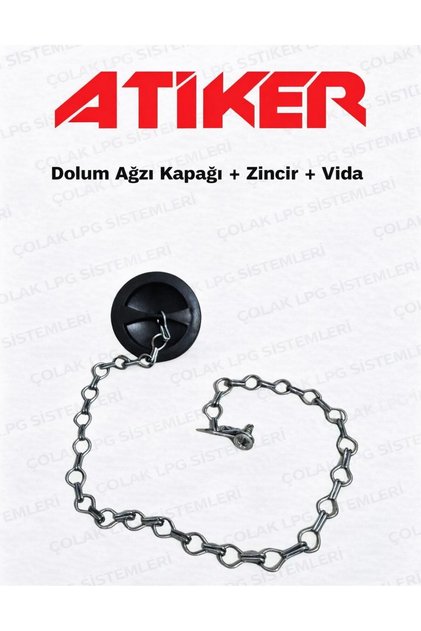 LPG Dolum Ağzı Kapağı Zincirli Vidalı Set – Orijinal Uyumlu Dolum Kapağı