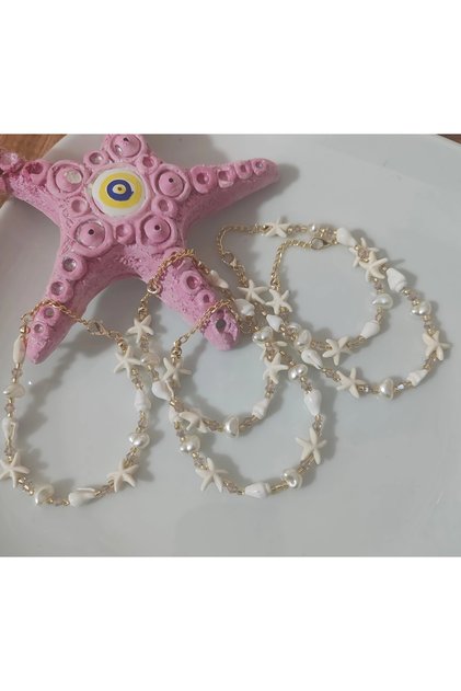 5-Piece Sea Shell Bracelet