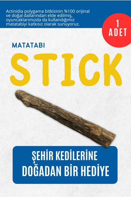 Orijinal Matatabi Çubuğu Kalın Tekli Silvervine Stick (1 Adet)