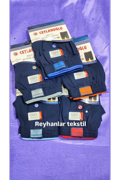 Erkek 5 li Adet Eko Paket % 100 Pamuklu Penye Havlu Bel Boxser