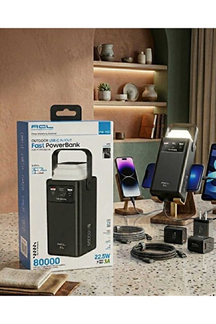 ACL PW-152 80.000 mAh Dev Güç Powerbank - 22.5W Hızlı şarj ve