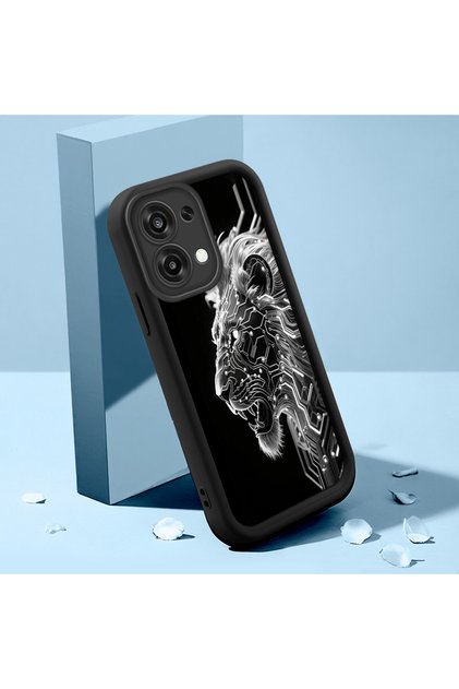 Oppo A6 Pro 5g Compatible Case Slim Soft Silicone Phone Cover Lion Pattern