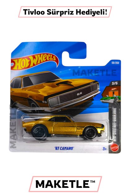 '67 Camaro - JJJ26 - Tivloo Sürpriz Hediyeli (Kartoneti Hasarlıdır)
